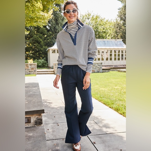 Addison Bay Pants - Addison Bay   Active Crepe Twiggy Pant Versatile Navy Medium NWT